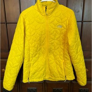 The North Face Women's Bright Yellow Quilted Ski Jacket
